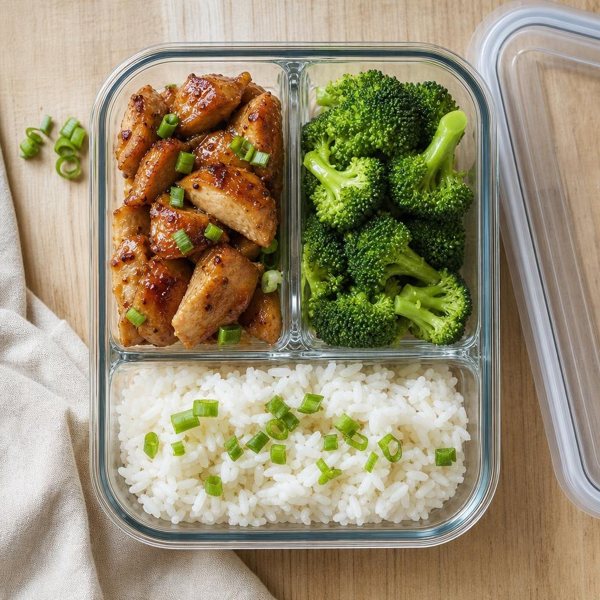 Teriyaki chicken and rice