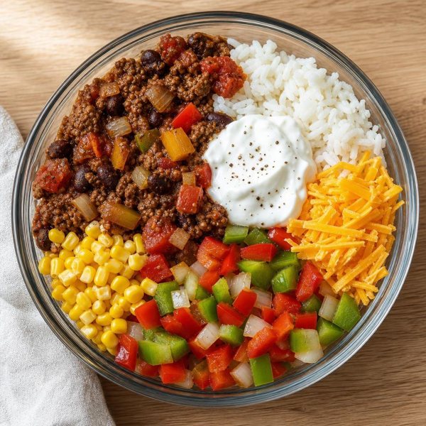 Big-batch beef and bean chili